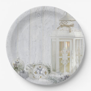 Christmas Lantern With Ornaments Paper Plates
