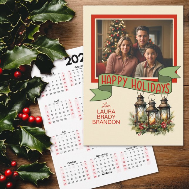 Christmas Lanterns Photo Card Calendar (Creator Uploaded)