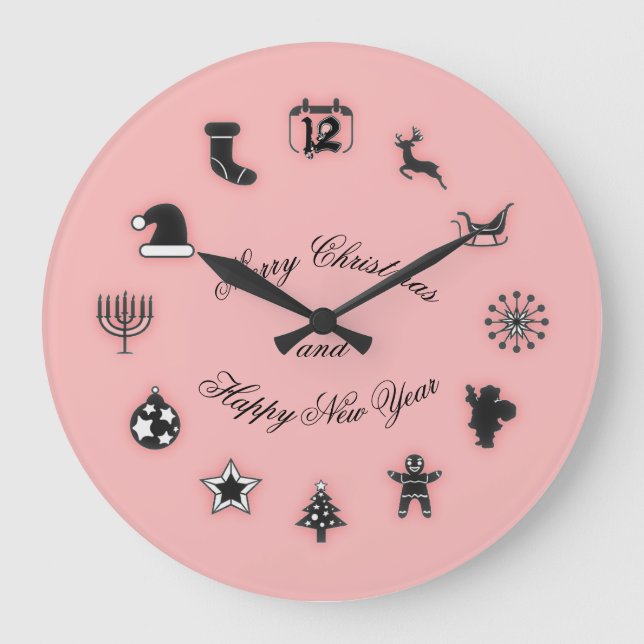 Christmas  large clock (Front)