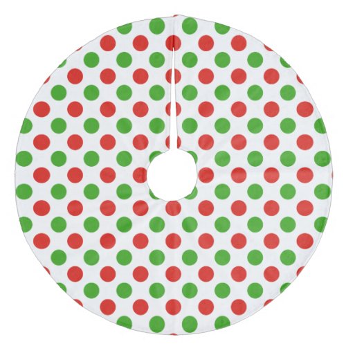 Christmas Large Polka Dot Pattern  Tree Skirt