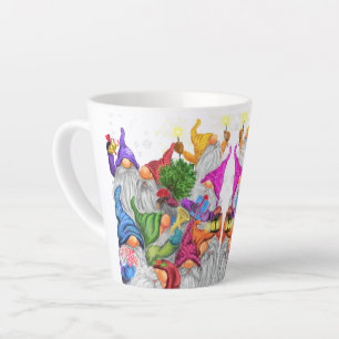 Christmas Latte Mug Gift Gnome Party Cartoon