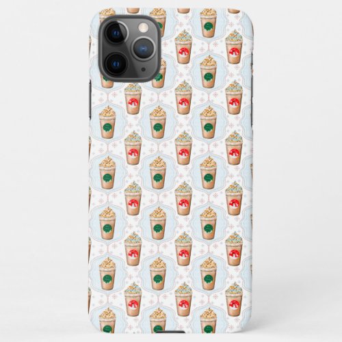 Christmas Latte Ogee Snowflake Pattern  iPhone 11Pro Max Case