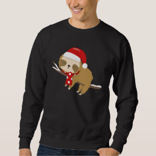 Christmas Lazy Sloth My Spirit Animal  Xmas Sweatshirt