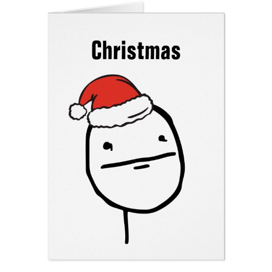 Christmas Le Me Memes Unimpresssed Custom EDITABLE Cards (Front)