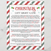 Christmas Left Right Pass the Present Party Game