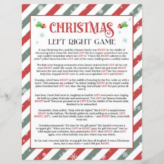 Christmas Left Right Pass the Present Party Game