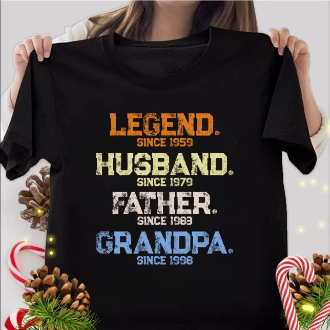 Christmas Legend Husband Daddy GRANDPA Customized T-Shirt (Creator Uploaded)