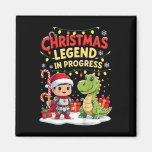 Christmas Legend In Progress Cute Holiday Knight A Magnet