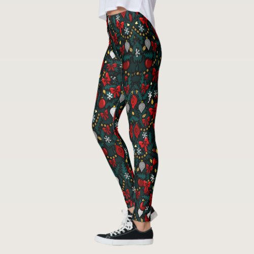 Christmas Leggings Christmas Tree Costume Pants