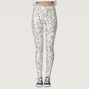 Christmas Leggings – Festive Holiday Pattern