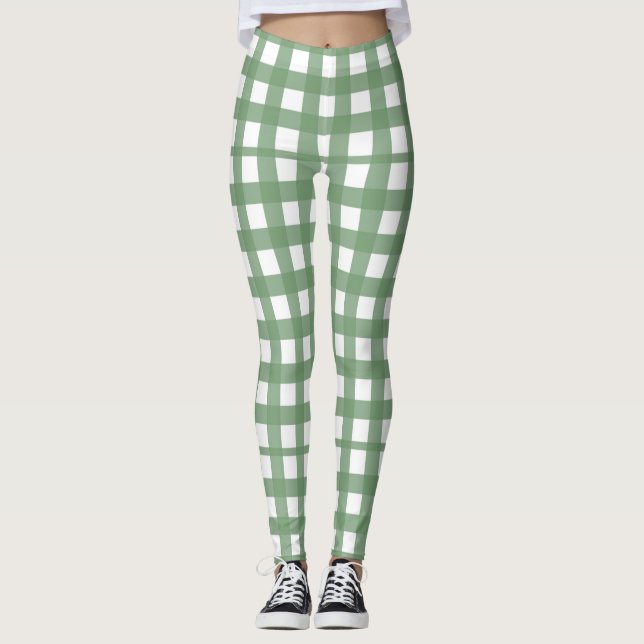 Christmas leggings, holiday clothing, festive fash leggings (Front)