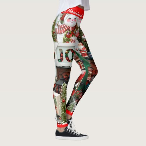 Christmas Leggings Personalize Let It Snow S XL