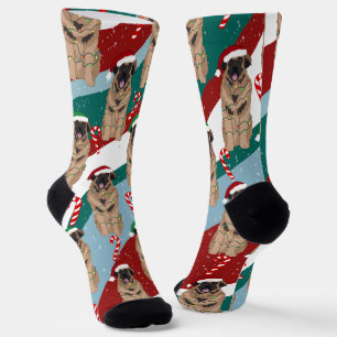 Christmas Leonberger  Socks