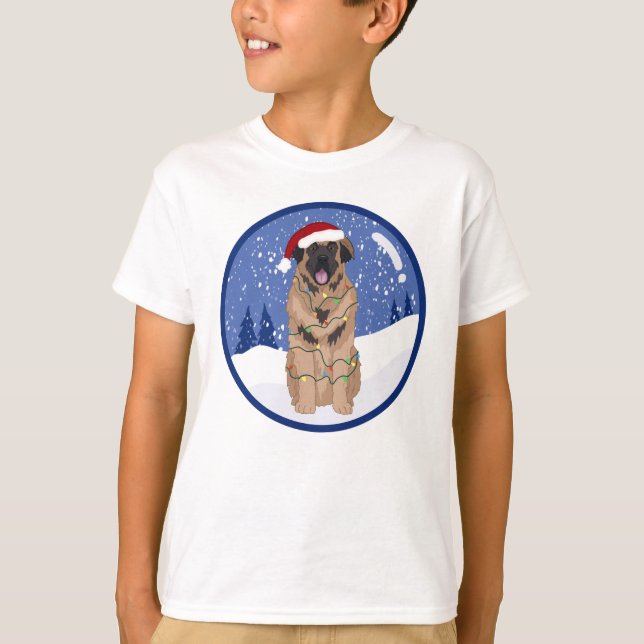 Christmas Leonberger  T-Shirt (Front)