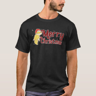 Christmas Leopard Gecko Santa Claus Red Plaid Xmas T-Shirt