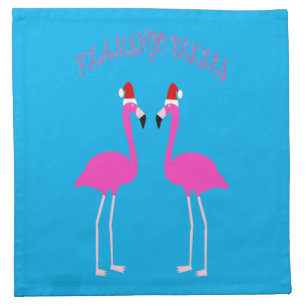 Christmas Lesbian Flamingos Flamingo Belles Cloth Napkin