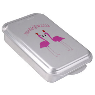 Christmas Lesbian Flamingos Flamingo Belles Custom Cake Pan