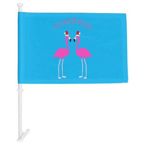 Christmas Lesbian Flamingos Flamingo Belles Custom Car Flag