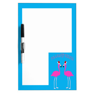 Christmas Lesbian Flamingos Flamingo Belles Dry Erase Board