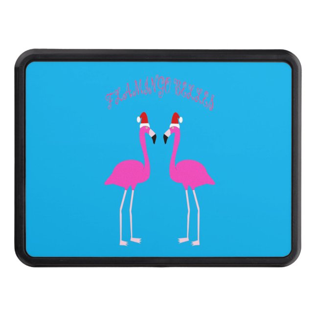 Christmas Lesbian Flamingos Flamingo Belles Hitch Cover (Front)
