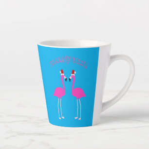 Christmas Lesbian Flamingos Flamingo Belles Latte Mug