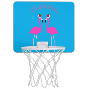 Christmas Lesbian Flamingos Flamingo Belles Mini Basketball Hoop
