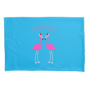 Christmas Lesbian Flamingos Flamingo Belles Pillow Case