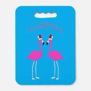 Christmas Lesbian Flamingos Flamingo Belles Seat Cushion
