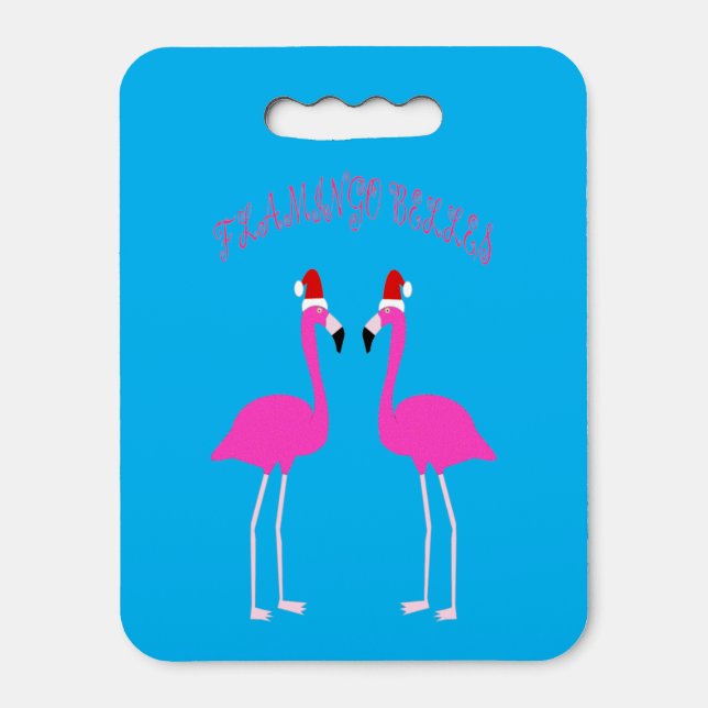 Christmas Lesbian Flamingos Flamingo Belles Seat Cushion (Front Vertical)
