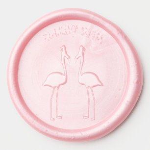 Christmas Lesbian Flamingos Flamingo Belles Wax Seal Sticker