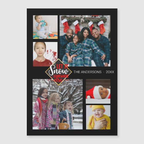 Christmas Let it Snow Fab Fun Family Photo Collage