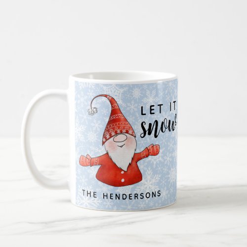 Christmas Let it Snow Personalized Coffee Mug