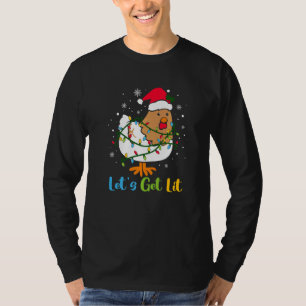 Christmas Let's Get Lit Chicken Christmas Tree T-Shirt