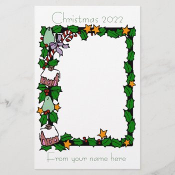 Christmas Letter 2022 Stationery by Lynnes_creations at Zazzle