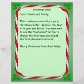 Christmas letter Candy Cane Border (Front)