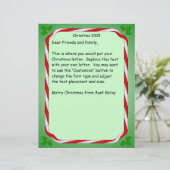 Christmas letter Candy Cane Border (Standing Front)