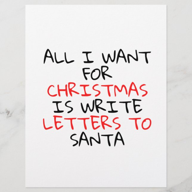 CHRISTMAS LETTER FOR SANTA LETTERHEAD (Front)