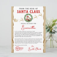 Christmas Letter from Santa Nice List Certificate