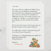 Christmas Letter From the Christmas Elf (Front/Back)