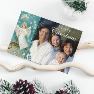 Christmas Letter on Back Angel Christmas Cards