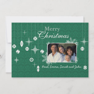 Christmas Letter on Back Chandelier Christmas Card