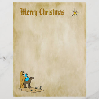 Christmas Letter Paper - Star of Bethlehem