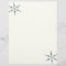 Christmas Letter Paper - Two Snowflakes