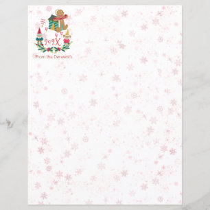 Christmas Letter Personal Cute Holiday Village