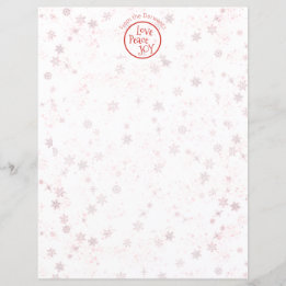 Christmas Letter Personal Holiday Love Peace Joy  