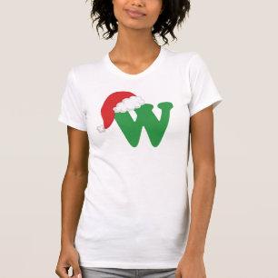 Christmas Letter W Alphabet T-Shirt