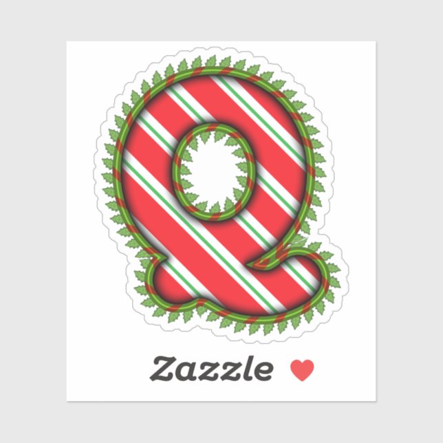 Christmas Letter X Sticker (Sheet)