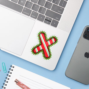 Christmas Letter X Sticker