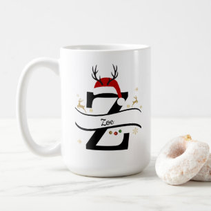 Christmas Letter Z Alphabet  Coffee Mug