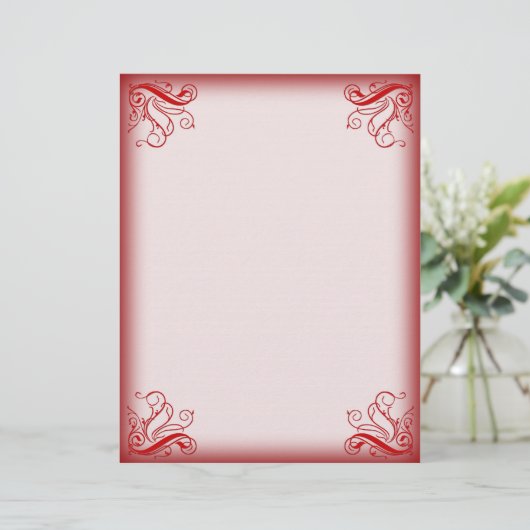 Christmas Letterhead Red (Standing Front)